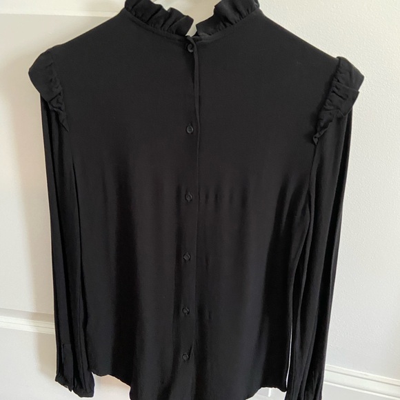 Good Threads Black Ruffle Shirt - Picture 2 of 3